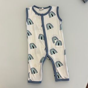 🌈 Kyte Baby Slate Rainbow Sleeveless Romper 6-12m